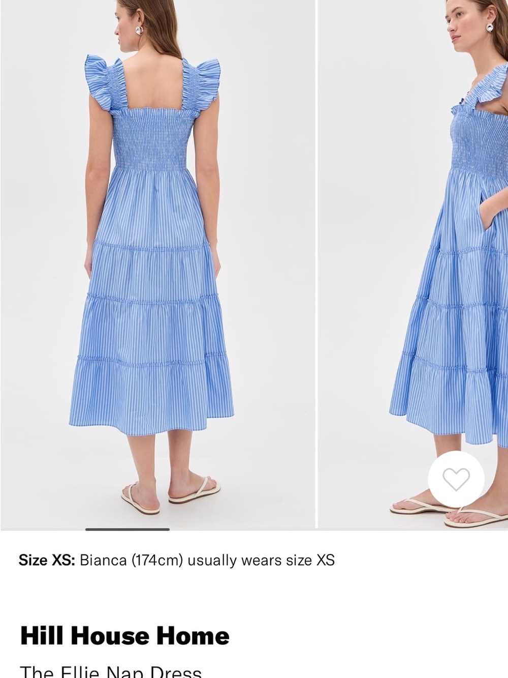 Hill House Home Ellie Nap Dress - Blue Stripe - Picture 4 of 12